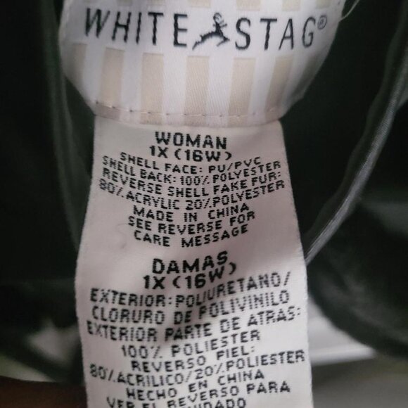 White Stag Women's Faux Fur Acrylic Reversible Jacket - Picture 3 of 3